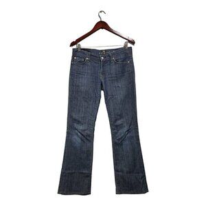 7 For All Mankind Women's Size 28 Dark Wash Low Rise Bootcut Denim Jeans